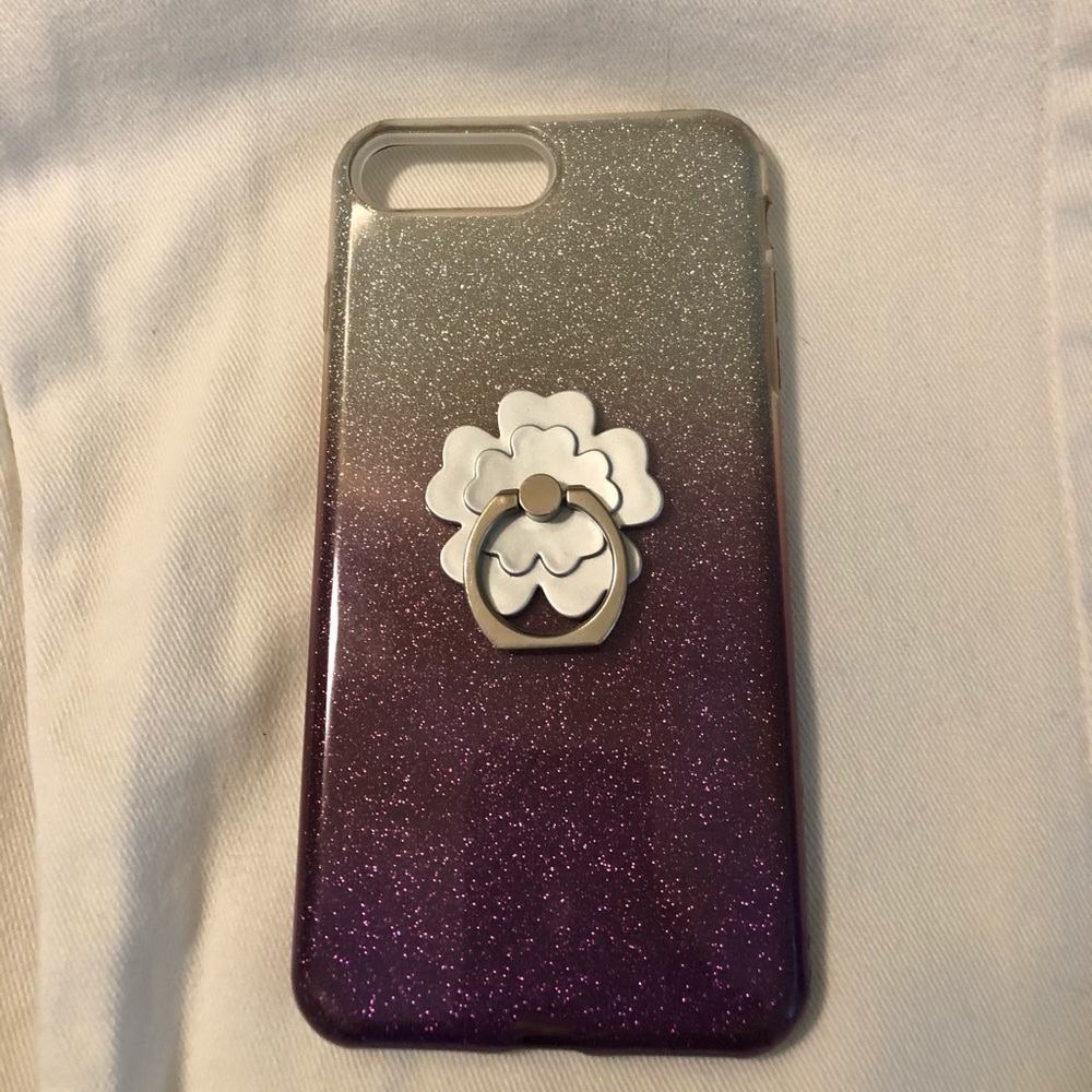 iPhone 8P case Purple Silver